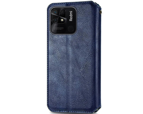 Чохол-книжка Leather Cubic Xiaomi Redmi 10A blue PLS-00-00163003