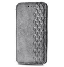 Чохол-книжка Leather Cubic Xiaomi Redmi Note 9 gray PLS-00-00163122