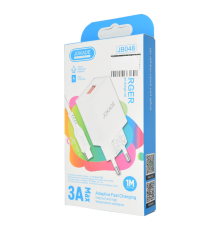 Зарядний пристрій Jokade JB048 1USB-A з кабелем Type-C white PLS-00-00142776