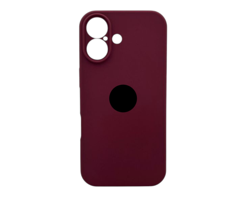 Чохол Silicone Case Full Camera Protective для iPhone 17 maroon PLS-00-00155225