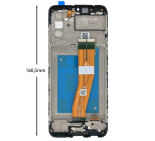 Дисплей Samsung A025F Galaxy A02s (2021) (160,5 х 72 мм) з сенсором та рамкою black (Original China) PLS-00-00081906