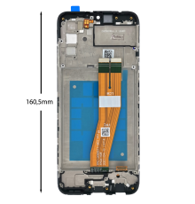 Дисплей Samsung A025F Galaxy A02s (2021) (160,5 х 72 мм) з сенсором та рамкою black (Original China) PLS-00-00081906