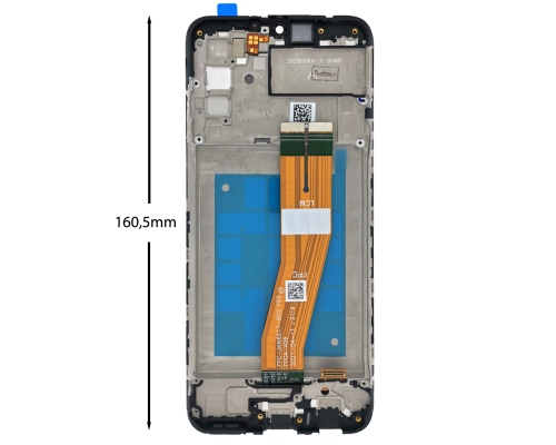 Дисплей Samsung A025F Galaxy A02s (2021) (160,5 х 72 мм) з сенсором та рамкою black (Original China) PLS-00-00081906