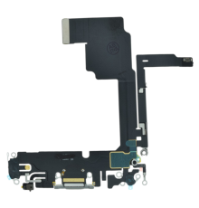 Шлейф iPhone 15 Pro з роз'ємом зарядки white titanium (Original) PLS-00-00134081
