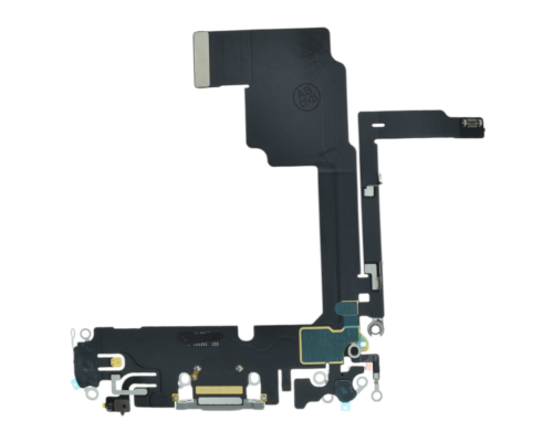 Шлейф iPhone 15 Pro з роз'ємом зарядки white titanium (Original) PLS-00-00134081