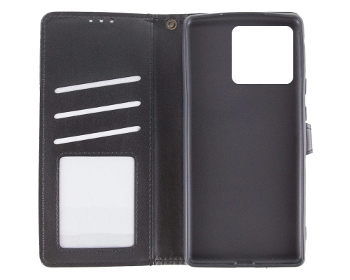 Чохол-книжка Leather GETMAN with card holder ZTE Blade A55 4G black PLS-00-00148428