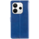 Чохол-книжка Leather GETMAN with card holder Xiaomi Redmi Note 14 4G (Global) blue PLS-00-00148408