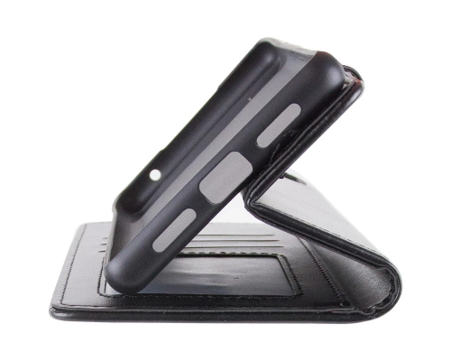 Чохол-книжка Leather GETMAN with card holder Infinix Hot 50i black PLS-00-00148150