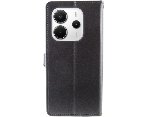 Чохол-книжка Leather GETMAN with card holder Xiaomi Redmi Note 14 4G (European) black PLS-00-00148402