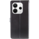 Чохол-книжка Leather GETMAN with card holder Xiaomi Redmi Note 14 4G (European) black PLS-00-00148402