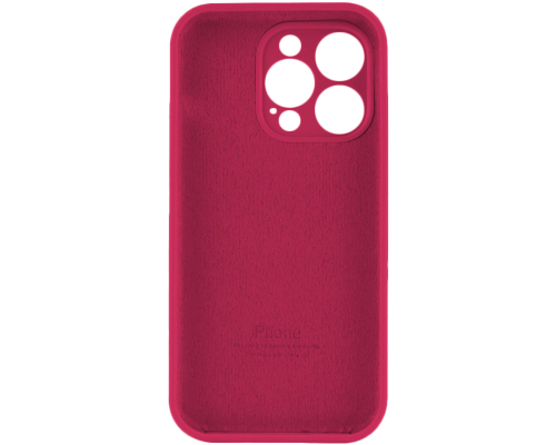 Чохол Silicone Case Full Camera Protective iPhone 15 Pro maroon PLS-00-00116472