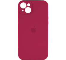 Чохол Silicone Case Full Camera Protective iPhone 15 maroon PLS-00-00116487