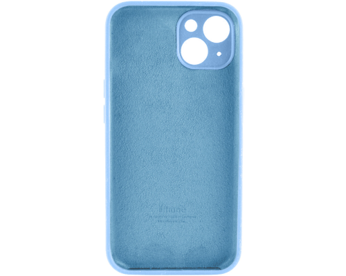 Чохол Silicone Case Full Camera Protective iPhone 14 cornflower PLS-00-00116502