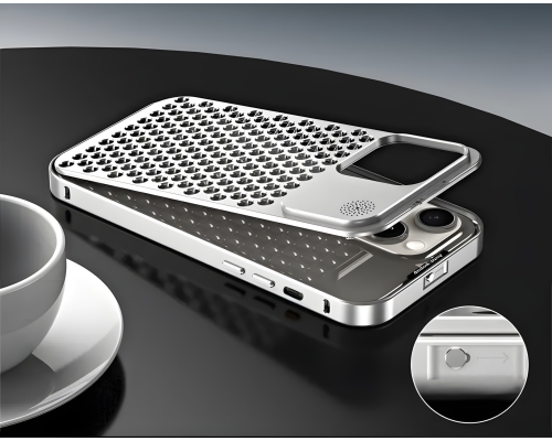Чохол Aluminium Case iPhone 15 silver PLS-00-00120999