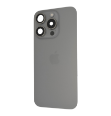 Задня кришка iPhone 15 Pro зі склом камери gray (Original) PLS-00-00133653