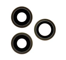 Скло камери Apple iPhone 12 Pro з рамкою gold (Original) PLS-00-00059068