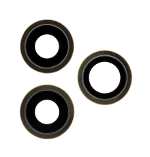 Скло камери Apple iPhone 12 Pro з рамкою gold (Original) PLS-00-00059068