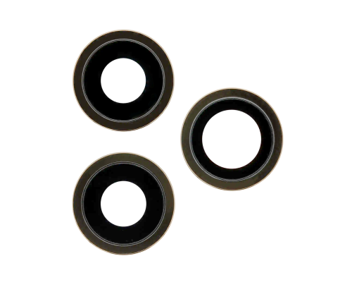 Скло камери Apple iPhone 12 Pro з рамкою gold (Original) PLS-00-00059068