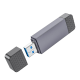 Картридер Hoco HB45 USB2.0 to Type-C gray PLS-00-00154598