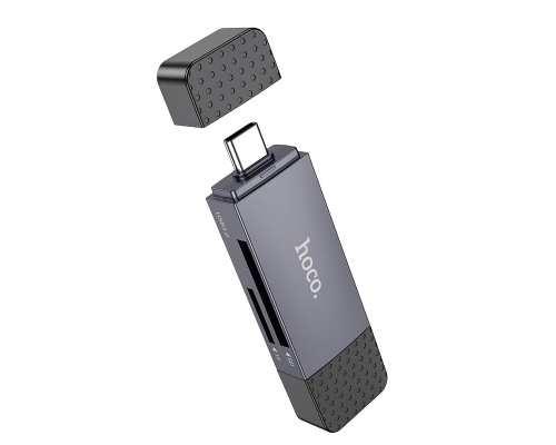 Картридер Hoco HB45 USB2.0 to Type-C gray PLS-00-00154598