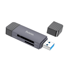 Картридер Hoco HB45 USB2.0 to Type-C gray PLS-00-00154598