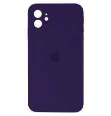 Чохол Silicone Case Квадратні Борти Full Camera iPhone 11 berry purple PLS-00-00116666