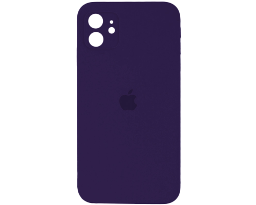Чохол Silicone Case Квадратні Борти Full Camera iPhone 11 berry purple PLS-00-00116666