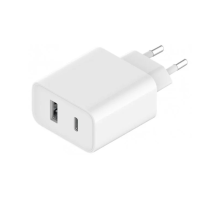 Зарядний пристрій Xiaomi Mi 33W 1USB-A+1USB-C (Original) white PLS-00-00140751