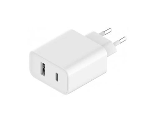 Зарядний пристрій Xiaomi Mi 33W 1USB-A+1USB-C (Original) white PLS-00-00140751