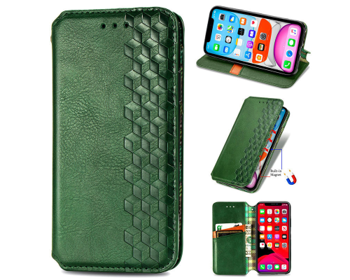 Чохол-книжка Leather Cubic Samsung A125 Galaxy A12 green PLS-00-00170713
