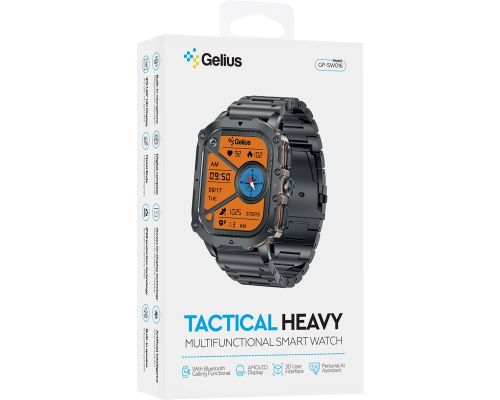 Смарт годинник Gelius Amazwatch Tactical Heavy GP-SW016 black PLS-00-00161433