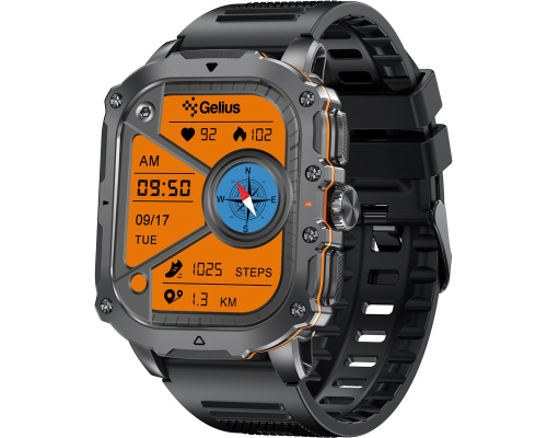 Смарт годинник Gelius Amazwatch Tactical Heavy GP-SW016 black PLS-00-00161433