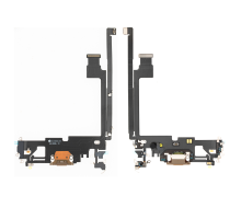 Шлейф iPhone 12 Pro Max з роз'ємом зарядки gold (Original Used) PLS-00-00093435