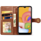 Чохол-книжка Leather GETMAN with card holder Xiaomi Redmi 12 brown PLS-00-00128977