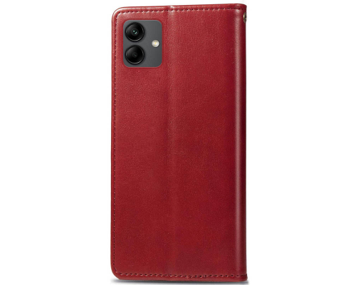 Чохол-книжка Leather GETMAN with card holder Samsung A055 Galaxy A05 red PLS-00-00128822