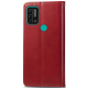 Чохол-книжка Leather GETMAN with card holder Umidigi A9 red PLS-00-00128959