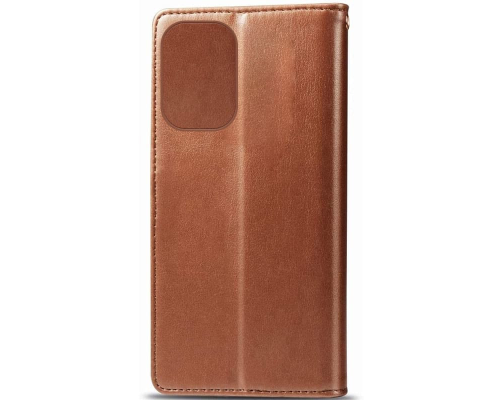 Чохол-книжка Leather GETMAN with card holder Xiaomi Redmi 12 brown PLS-00-00128977