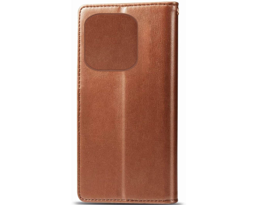 Чохол-книжка Leather GETMAN with card holder TECNO Spark 10 Pro brown PLS-00-00128942