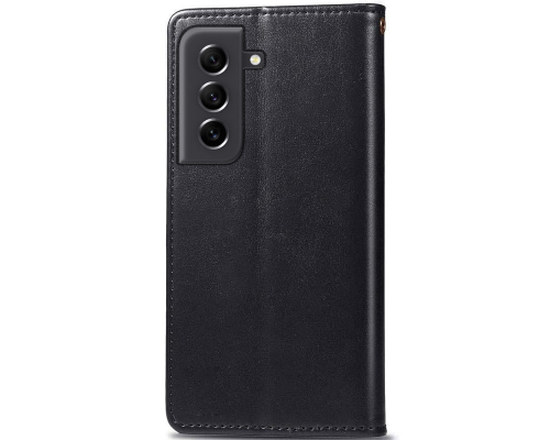 Чохол-книжка Leather GETMAN with card holder Samsung S926 Galaxy S24 Plus black PLS-00-00128916