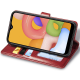 Чохол-книжка Leather GETMAN with card holder Samsung A055 Galaxy A05 red PLS-00-00128822