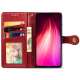 Чохол-книжка Leather GETMAN with card holder Samsung A145 Galaxy A14 red PLS-00-00128837
