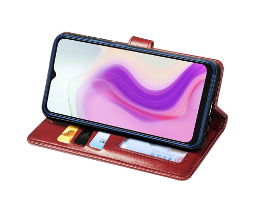 Чохол-книжка Leather GETMAN with card holder Xiaomi Redmi 5 Plus red PLS-00-00128989
