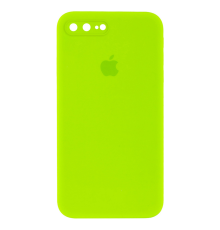 Чохол Silicone Case Квадратні Борти Full Camera iPhone 7 Plus neon green PLS-00-00107564