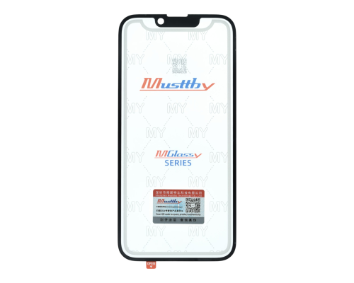 Скло дисплея iPhone 14 з OCA black (Musttby) PLS-00-00130421