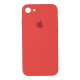 Чохол Silicone Case Квадратні Борти Full Camera iPhone 7 peach PLS-00-00123109