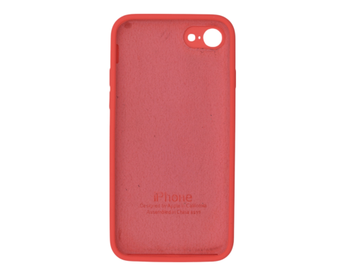 Чохол Silicone Case Квадратні Борти Full Camera iPhone 7 peach PLS-00-00123109