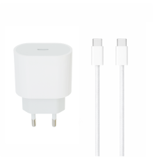 Зарядний пристрій Apple iPhone 16 35W 3A USB-C з кабелем C-C (NO LOGO) white PLS-00-00157276