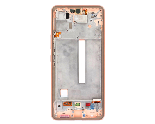 Дисплей Samsung A536 Galaxy A53 (2022) з сенсором та рамкою peach (Original) PLS-00-00090156