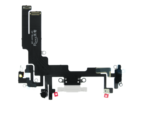 Шлейф iPhone 14 з роз'ємом зарядки white (Original China) PLS-00-00107159