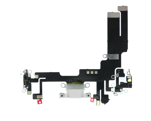 Шлейф iPhone 14 з роз'ємом зарядки white (Original China) PLS-00-00107159